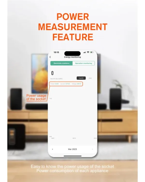 Ldnio WiFi Smart Power Socket SEW1080 alternate view 3