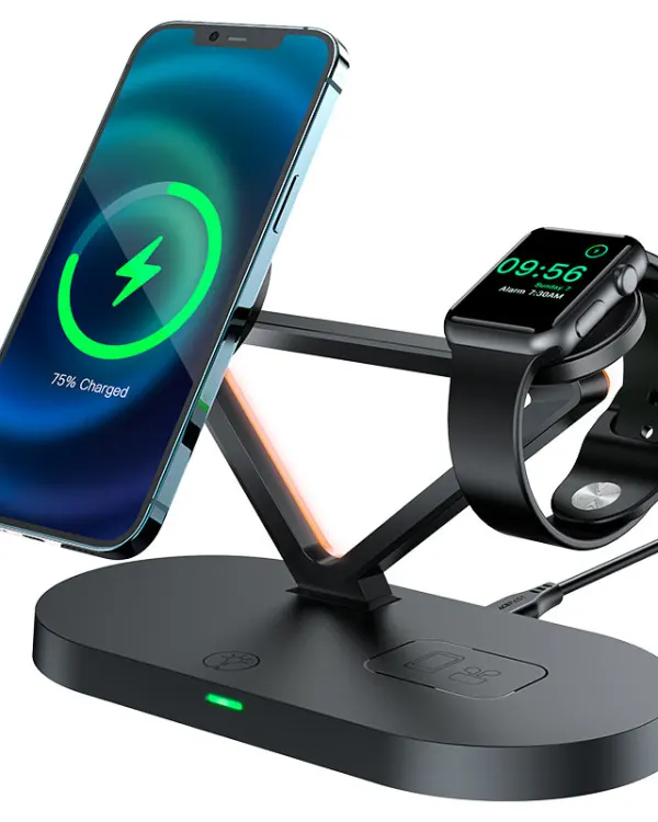 Fast Wireless Charger Desktop Holder E9 3-in-1